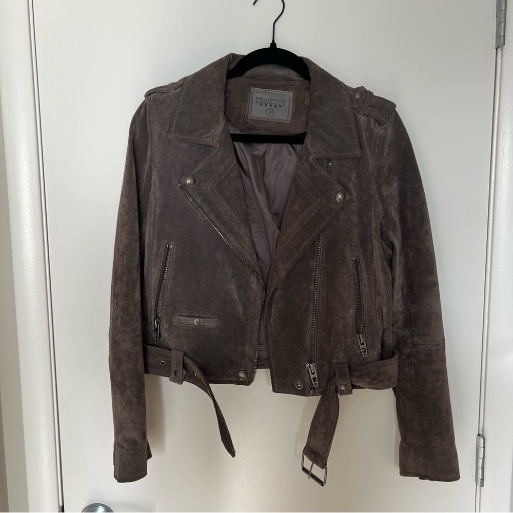Blank NYC grey suede jacket